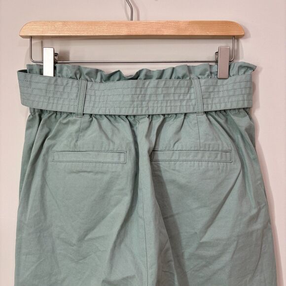 Steve Madden Paperbag Pants Size M Olive Green NWT Gorpcore Trousers High Rise - Picture 6 of 15